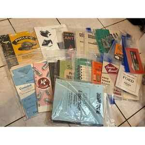 Vintage Service Manuals Lot Heathkit Philco Rowe Jukebox TV Radio Schematics Pag